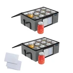 2PK 16 Oz Pint Mason Jar Organizer, Sturdy Pantry Canning Storage Contain.... Fixed Price $90.39.