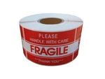 2" X 3" Fragile Stickers Handle With Care Thank You (500 (1 Roll)). Fixed Price $29.00.