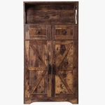 Brown Storage Cabinet With Doors & Drawers Freestanding Kitchen Pantry. Fixed Price $88.19.