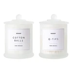 Ronasip Qtip Holder & Cotton Pad Dispenser, Bathroom Organizer And Storage Ca.... Fixed Price $37.05.