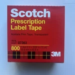 Scotch Prescription Label Tape 800 Clear, In X 72 Yd 1 Pack. Fixed Price $17.85.