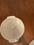 Vintage Tupperware 8 Divided Bowl Lid 3 Section Snack Serving Container. Fixed Price $19.99.