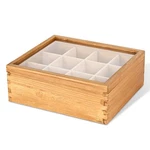 Ll.topwp Wood Tea Box Organizer 12 Compartments, Carbonized. Fixed Price $48.99.