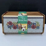 The Pioneer Woman Acacia Wood Bread Box Floral Kitchen Storage Bin Rustic. Fixed Price $59.99.