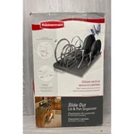 Rubbermaid Slide Out And Pan Organizer Kitchen Cabinet New Open Box. Fixed Price $29.99.