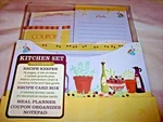 Desk Meal Planner Kitchen Organizer Coupon Recipe Keeper Note Pad. Fixed Price $8.00.