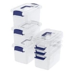 6 Packs Quart Clear Plastic Storage Bin With Lids, Containe.... Fixed Price $36.50.