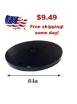6 In Black Acrylic Lazy Susan Turntable Organizer Kitchen Countertop. Fixed Price $200.00.
