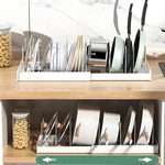 Kxsgkrr 2-PC Expandable Pot & Organizer Under Cabinet Lid Holder 10 Comp. Fixed Price $57.58.
