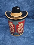 Kitchen Creations Cowboy Cowgirl Fringe West Hat Cookie Jar Canister 9". Fixed Price $29.99.