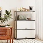 3-TIER Modular Metal Storage Cabinet With Adjustable Shelf For Home And Office. Fixed Price $169.99.