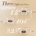 3 Pack Lazy Susan Organizer Clear Turntable Cabinet Kitchen Refrigerator Pantry. Fixed Price $14.80.