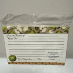 Studio 18 Recipe Cards 20 Count 6" X 4" - Fall Apples Green. Fixed Price $9.99.