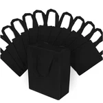 Zenpac Reusable Gift Bags, Black Fabric Tote With 8X4X10 Inch,. Fixed Price $31.18.