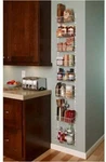 Nib White Closetmaid 1231 Adjustable 8 Tier Wall Door Rack 77" Height 12" Wide. Fixed Price $54.99.