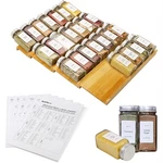 Spice Drawer Organizer With 28 Jars And 216 Labels,non-slip Rubber, Bam.... Fixed Price $40.74.