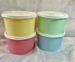 Tupperware Heritage Canister Set 8 Piece Vintage Colors, New. Fixed Price $25.99.