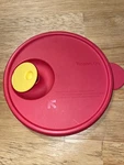 Vintage Tupperware Crystalwave Red Microwave Vented Replacement Lid #2648B. Fixed Price $5.00.