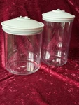 VTG,2 Foodsaver/snail Vacuum Sealer Canister Containers W/lids 80 Oz, 70. Fixed Price $29.00.