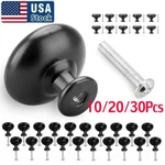 10/20/30PCS Flat Kitchen Knob Handle Hardware Dresser Drawer Cabinet Pull Black. Fixed Price $9.44.