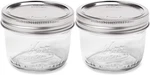 Kerr Wide Mouth Half-pint Glass Mason Jars 8-OUNCES With Lids Bands (2.... Fixed Price $14.36.