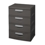 Sterilite 4-DRAWER Cabinet Gray New. Fixed Price $177.55.