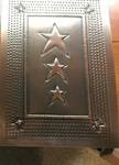 Star Cabinet Panel Insert Tin Rustic Primitive Country Punched Pie Safe Copper. Fixed Price $21.00.