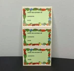 Vtg From The Kitchen Of Label Stickers Tags For Food Storage Fruits Vegetables. Fixed Price $6.00.