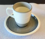 Mcm Villeroy & Boch Premium Porcelain Swirl Espresso Cup Saucer Set Germany. Fixed Price $24.95.