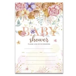 Garden Flowers Baby Shower Party Invitations Floral Fill Invites Cards 20 .... Fixed Price $13.87.