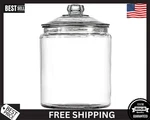 Anchor Hocking Heritage Hill Glass Jar With Lid, 2 Gallon. Fixed Price $22.99.