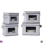 Size Hard Shell Storage Containers For Dishes & Ornaments, Holds 48 Plates. Fixed Price $61.68.