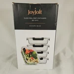 Set Of 5 Joyjolt Glass Meal Prep Containers. Fixed Price $29.99.