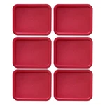 Replacement Lids For Pyrex 7210-PC Cover 3-CUP Rectangle Red 5.75X7.75" 6-PACK. Fixed Price $14.99.