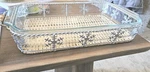 Pyrex Serveware 2 Piece Basket Serving Set 3 Quart Limited Edition Snowflake. Fixed Price $24.97.