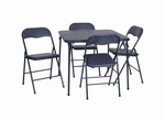 Flash Furniture Madison 5 Piece Folding Card Table Set Navy. Fixed Price $142.40.