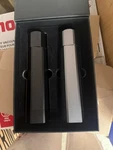 Hexclad Salt And Pepper Mill Set Adjustable Professional Grinders No-mess Caps. Fixed Price $150.00.