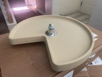 Rev-a-shelf 18IN Kidney Shaped Lazy Susan Replacement Almond New Open-box. Fixed Price $50.00.