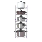 Cookware STAND,5 Tiers Round Shelf Storage Tower For Home Kitchen Pans Pots S.... Fixed Price $54.18.