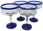 Dos Sue Mexican Hand Blown - Set Of 4 Margarita Glasses. Fixed Price $67.64.