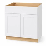 Hampton Bay Avondale 30 X 34.5 Inch Shaker Sink Base Kitchen Cabinet, Dove Gray. Fixed Price $200.00.