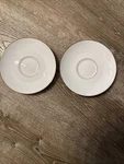 2 Lenox Continental Dining Saucers-new-made Usa. Fixed Price $15.00.