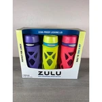 Zulu 16OZ High Performance Water Bottles 3 Pack Tritan Bpa Free Leak Proof Lid. Fixed Price $22.00.