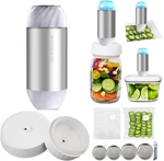 Automatic Mason Jar Sealer Kit Vacuum In 10S, Stop, Compact Handheld. Fixed Price $58.99.
