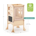 Guidecraft Classic Kitchen Helper W/2 Keepers: Step Stool For Toddlers. Fixed Price $159.00.