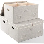 Graciadeco 75 Quarts Extra Large Decorative Storage Bins With Lids, 3 Packs B.... Fixed Price $91.33.