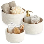 Farmlyn Creek 3 Piece Round Basket Set - Versatile Storage Bins For Organizin.... Fixed Price $32.57.