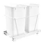 Rev-a-shelf Double Pullout Kitchen Cabinet 27 Qt. Trash Can, RV-15PB-2. Fixed Price $113.99.