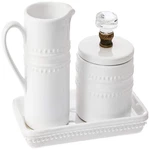 Mud Pie Farmhouse Inspired Vintage Doorknob Cream And Sugar Set 47800002. Fixed Price $57.37.