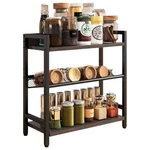 Ibuyke 3-TIER Spice Rack Industrial Countertop Storage Organizer Shelf. Fixed Price $66.07.